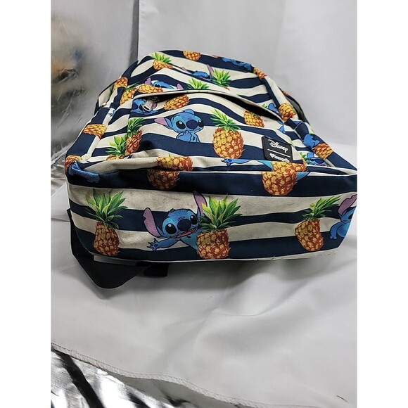 Disney Loungefly Lilo & Stitch Pineapple Large Striped Nylon Women’s Backpack - Picture 16 of 16